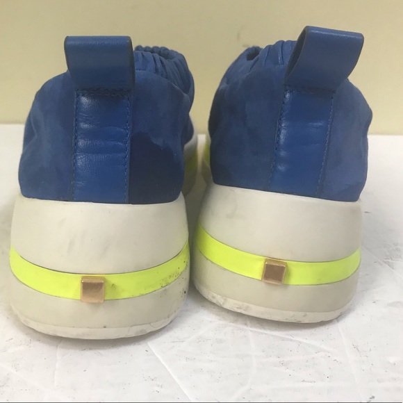 Stuart Weitzman Stretch Suede Sneakers SW 612 Shoes Comfort Coastal Unisex Flats - Picture 6 of 16